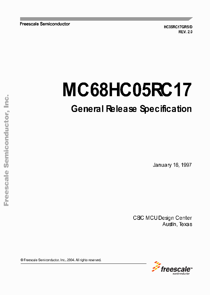 MC68HC05RC17_4936586.PDF Datasheet