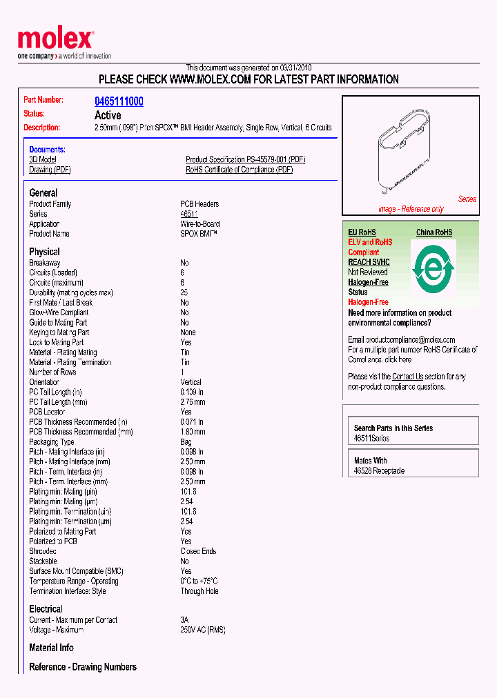 46511-1000_4944297.PDF Datasheet