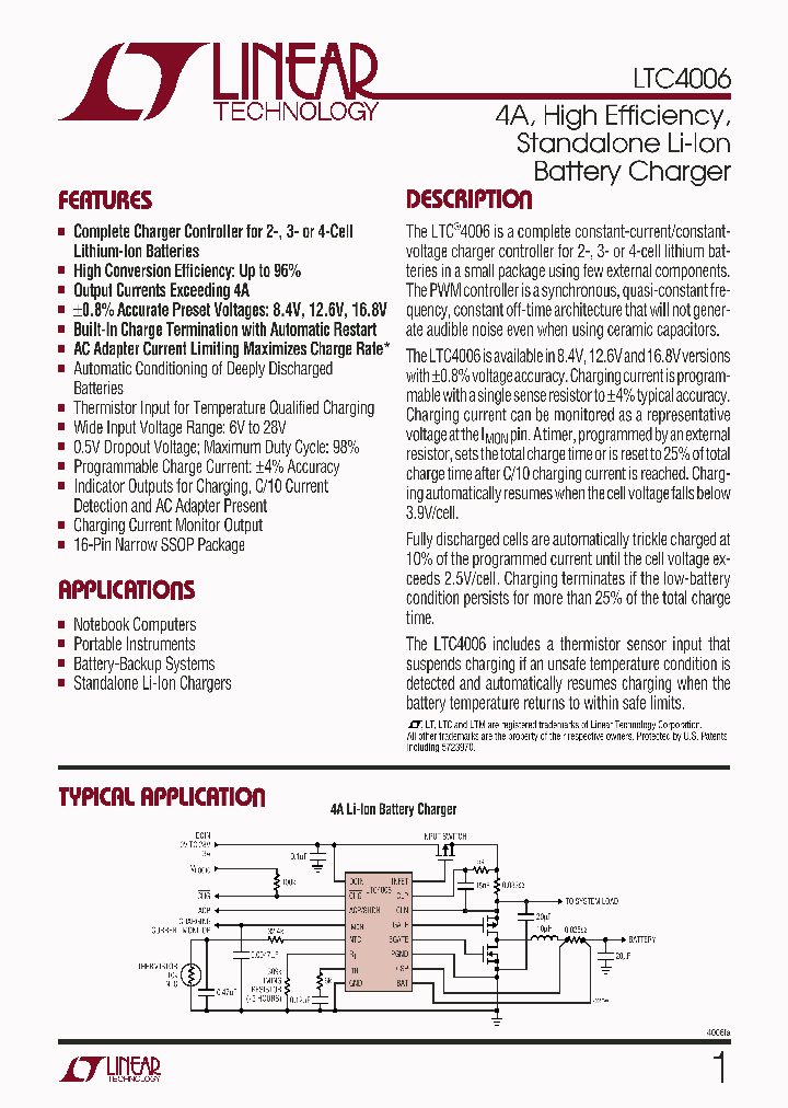 LTC4006_4945747.PDF Datasheet