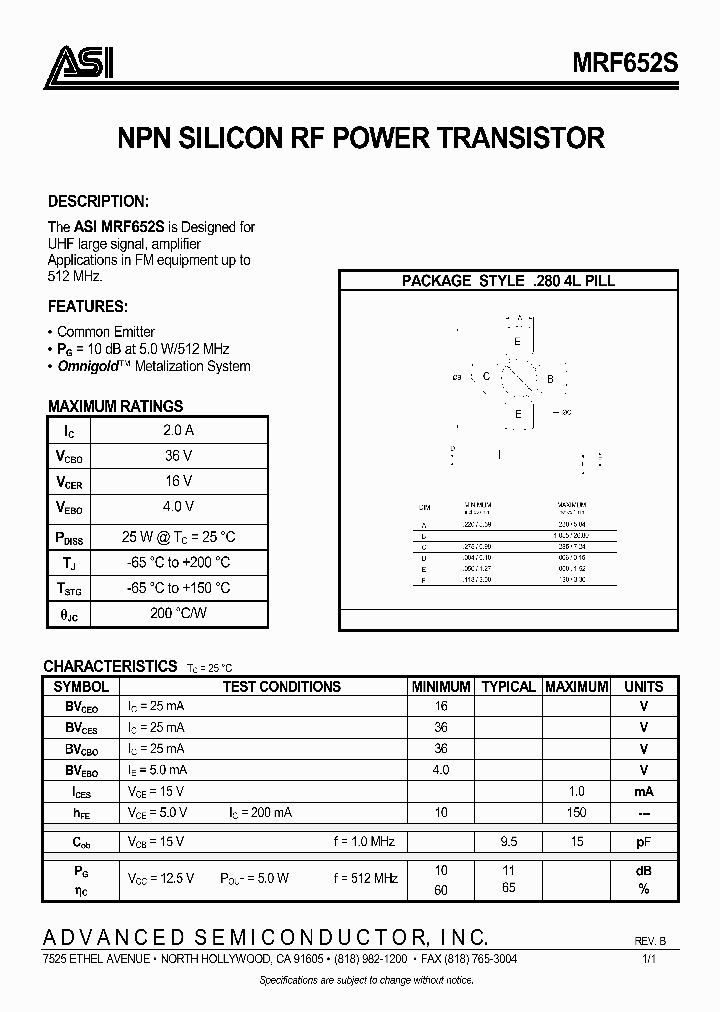 MRF652S_4952241.PDF Datasheet