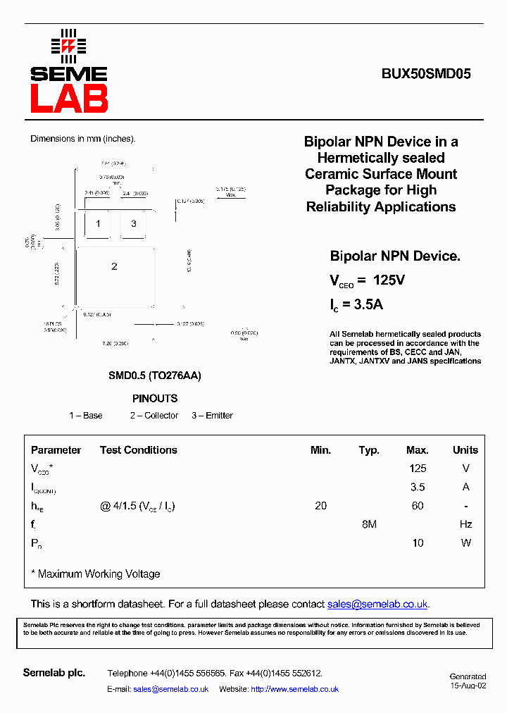 BUX50SMD05_4954209.PDF Datasheet