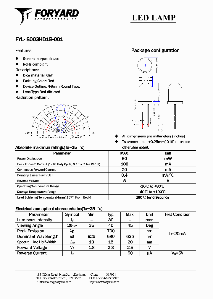 FYL-8003HD1B-001_4955028.PDF Datasheet