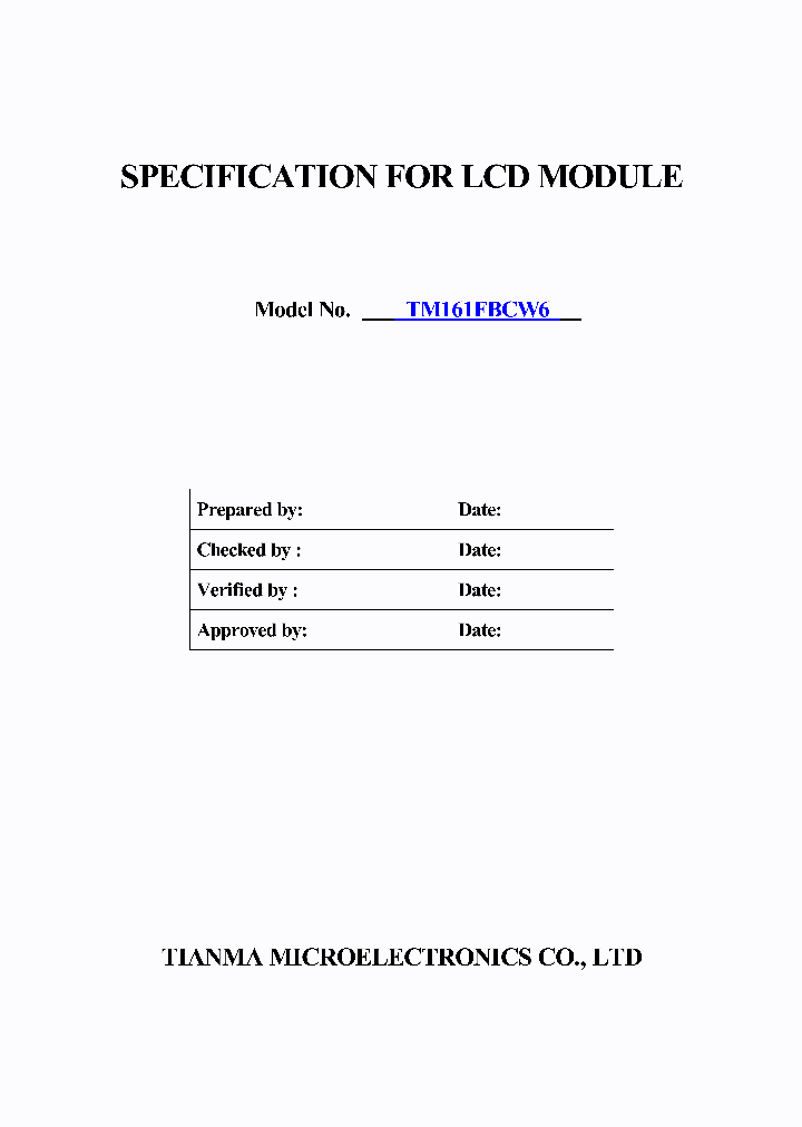 TM161FBCW6_4957903.PDF Datasheet
