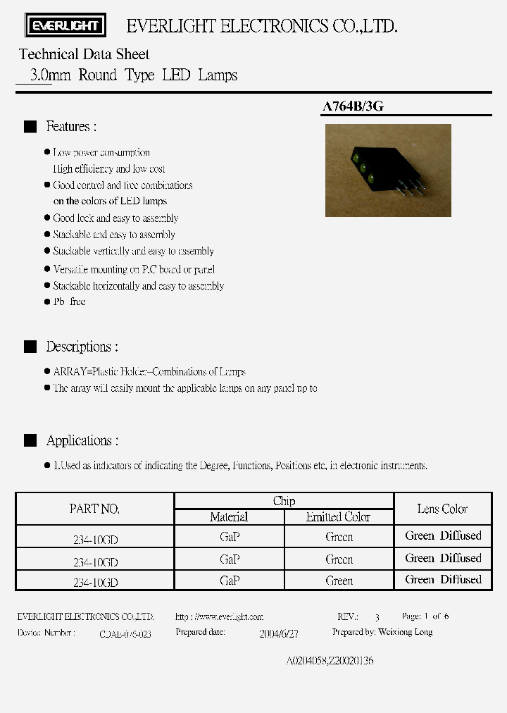 A764B-3G_4958351.PDF Datasheet