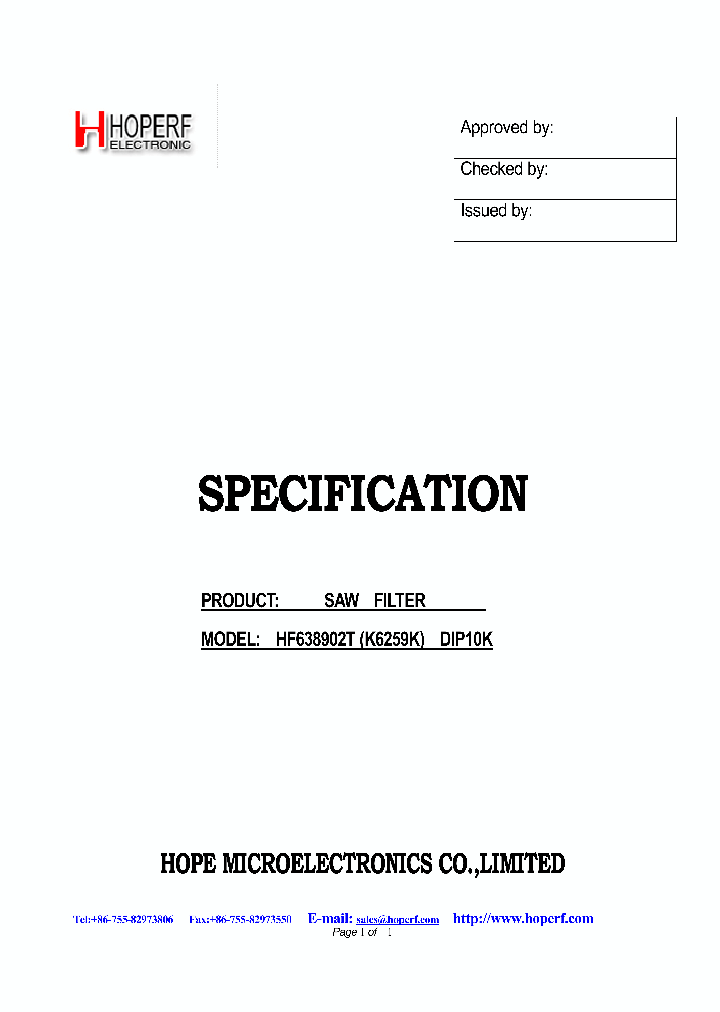 HF638902TDIP10K_4961374.PDF Datasheet