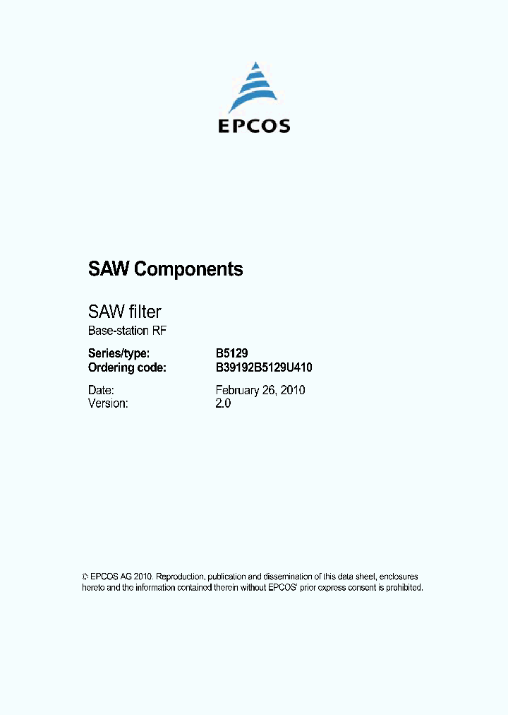 B39192B5129U410_4961956.PDF Datasheet