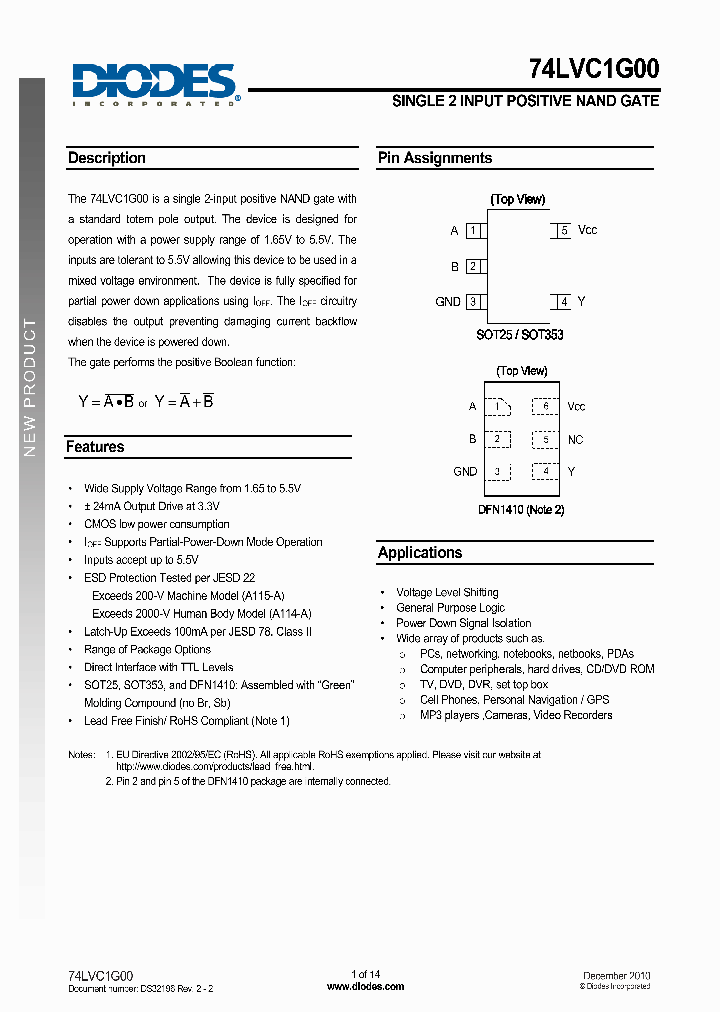 74LVC1G001012_4969618.PDF Datasheet