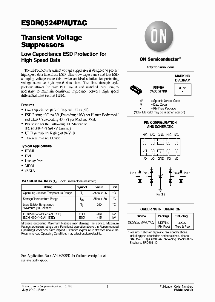 ESDR0524PMUTAG_4974751.PDF Datasheet