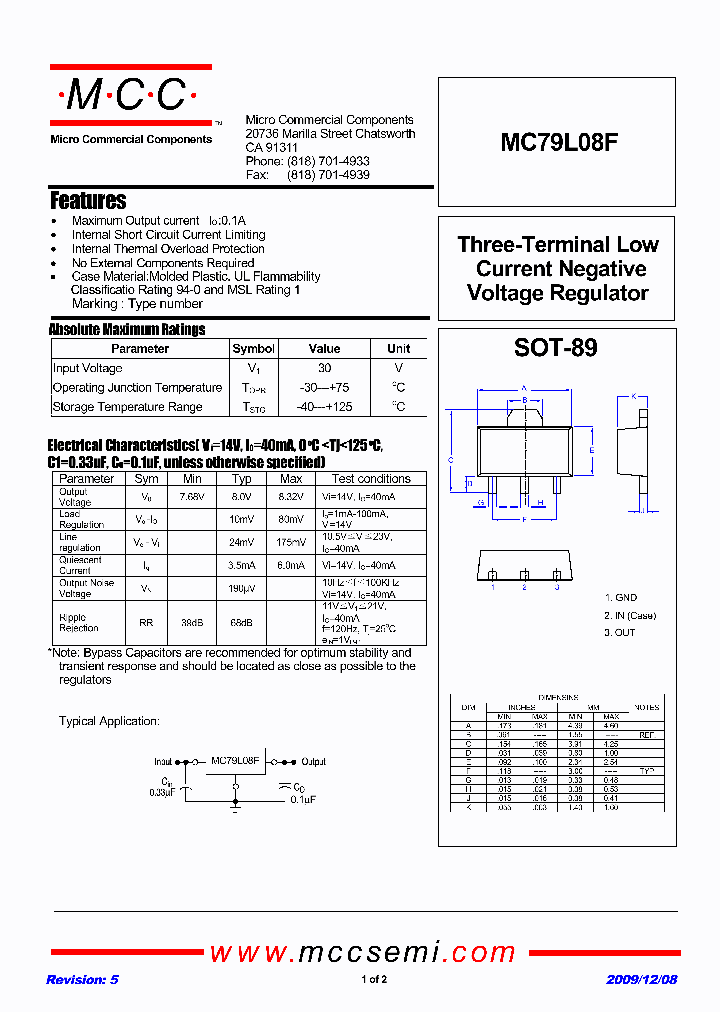 MC79L08F09_4987557.PDF Datasheet