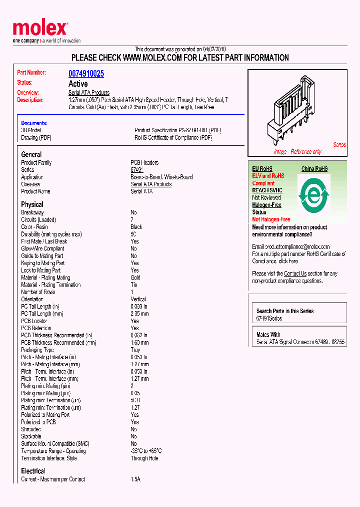 67491-0025_4988198.PDF Datasheet