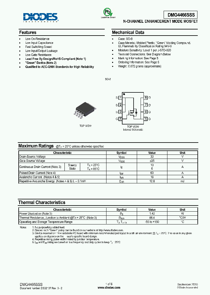 DMG4466SSS_4995172.PDF Datasheet