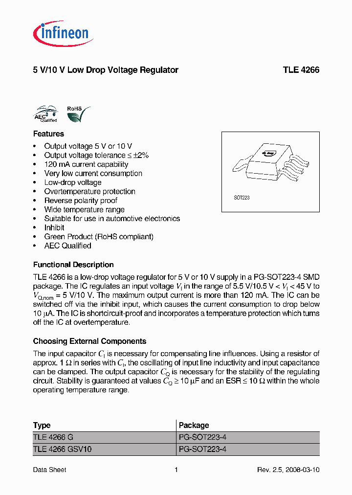 TLE4266GSV10_4996240.PDF Datasheet