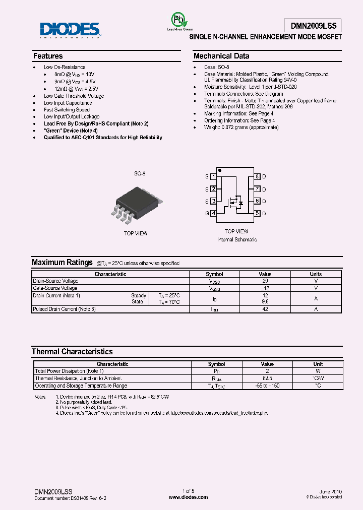 DMN2009LSS-13_4997935.PDF Datasheet