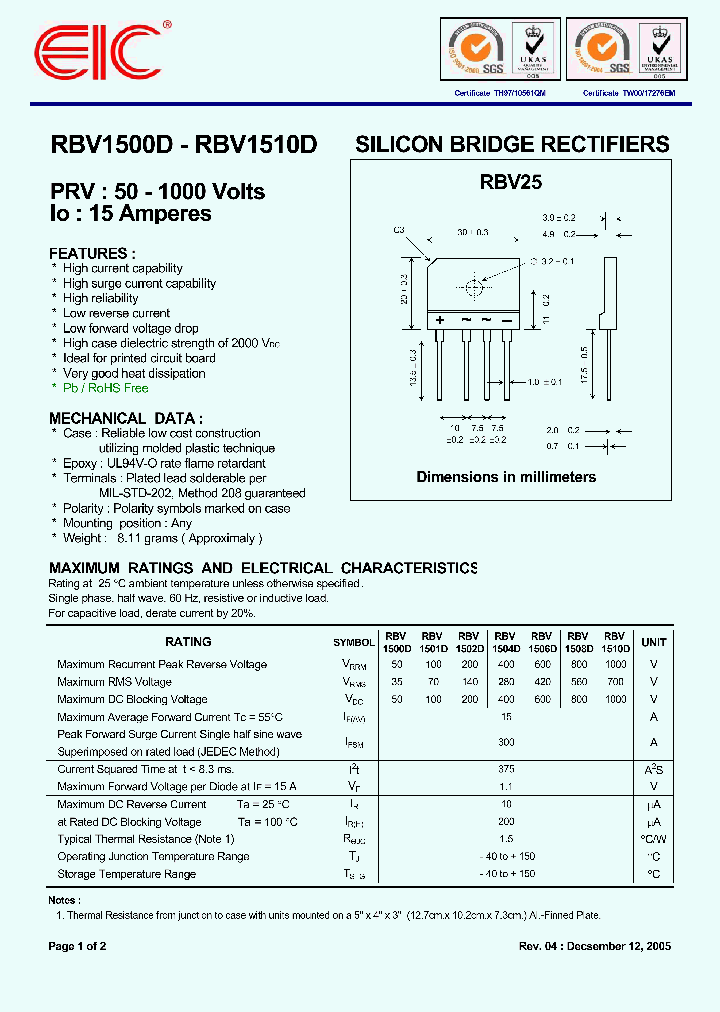 RBV1500D_4998285.PDF Datasheet