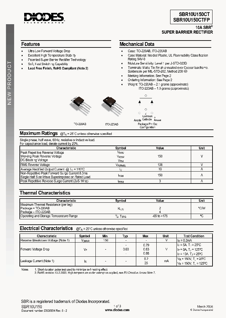 SBR10U150CT_4999018.PDF Datasheet