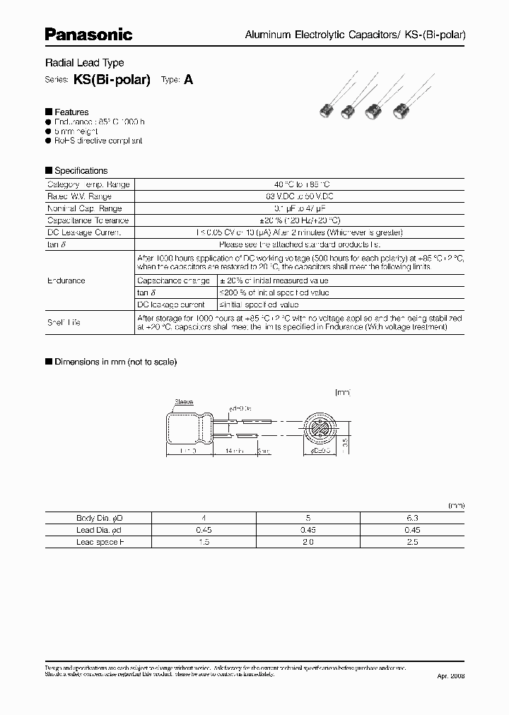 ECEA1ASN100_5000775.PDF Datasheet