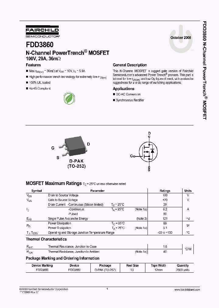 FDD3860_5002538.PDF Datasheet