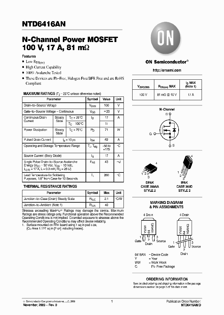 NTD6416AN_5003157.PDF Datasheet