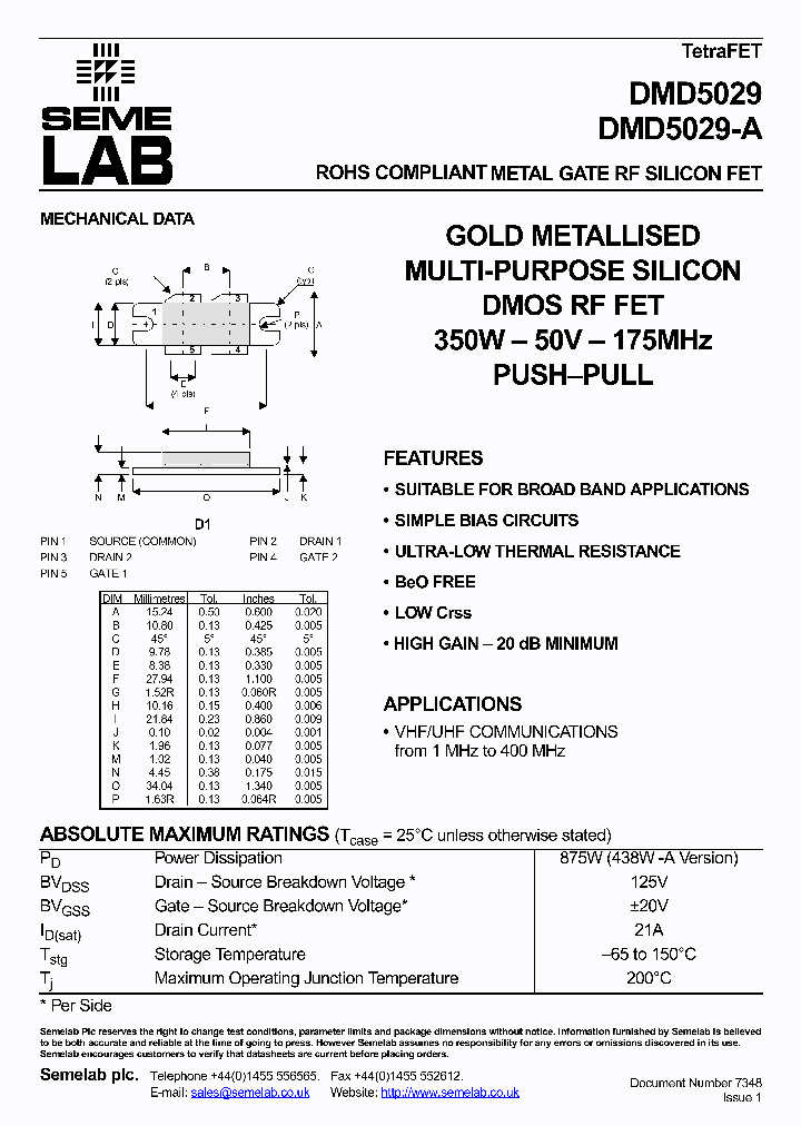 DMD5029_5004880.PDF Datasheet