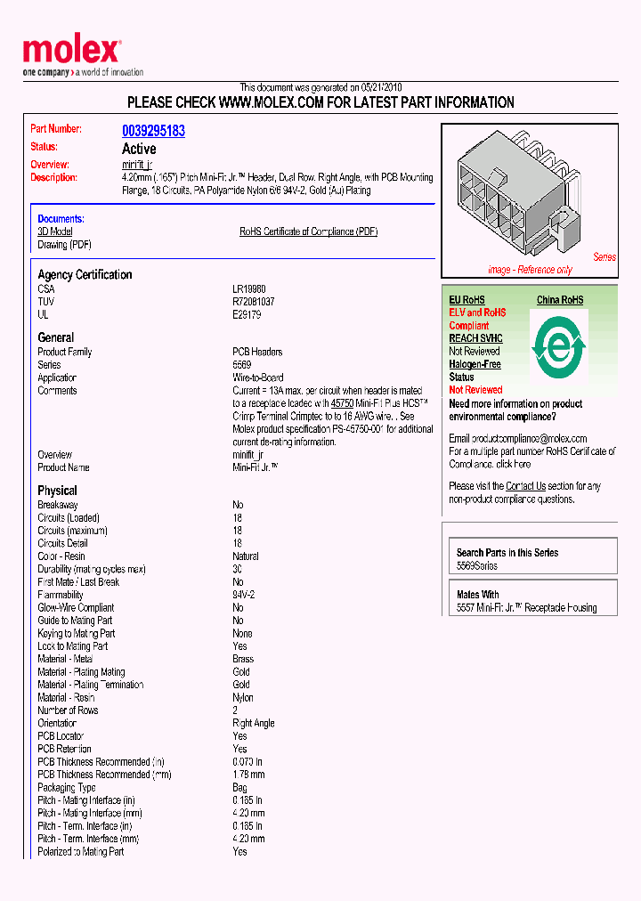 0039295183_5005020.PDF Datasheet