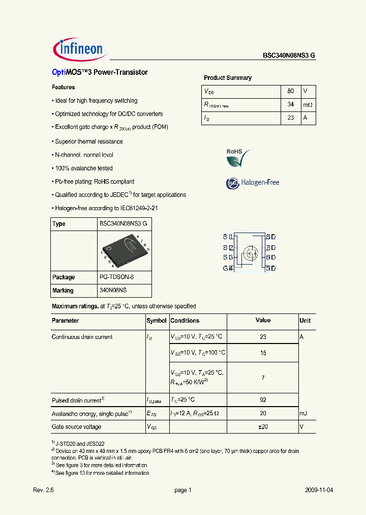 BSC340N08NS3G_5013373.PDF Datasheet