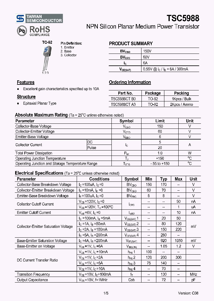 TSC5988CTA3_5014135.PDF Datasheet