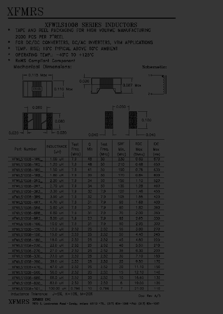 XFWILS1008_5015425.PDF Datasheet