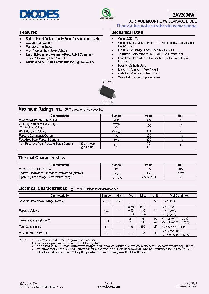 BAV3004W-7-F_5016414.PDF Datasheet