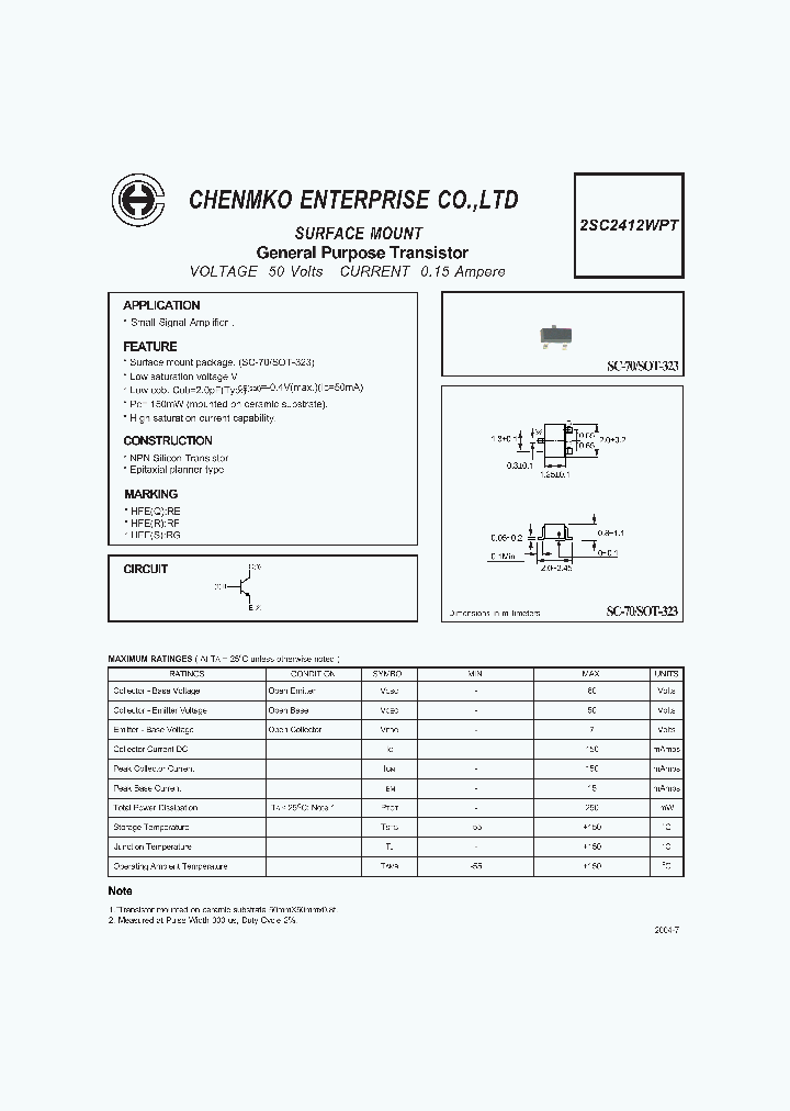 2SC2412WPT_5019647.PDF Datasheet