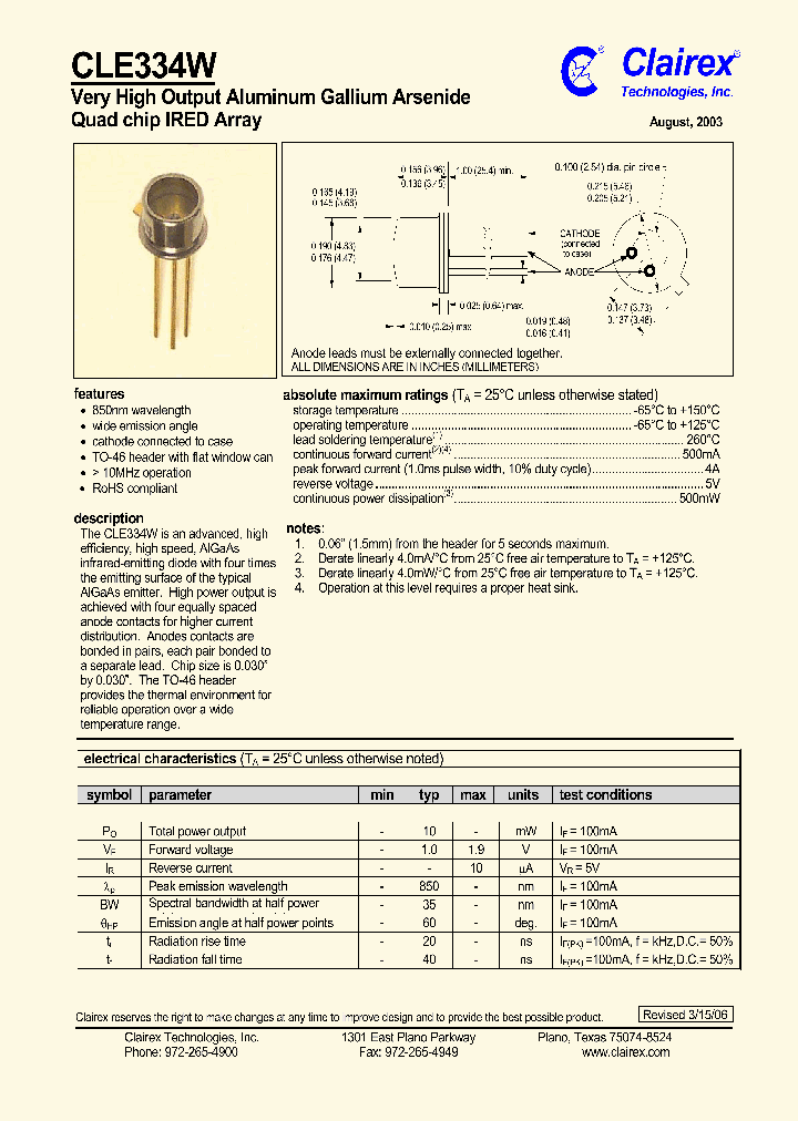 CLE334W_5027740.PDF Datasheet