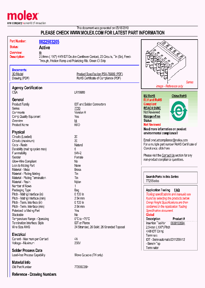 0022503205_5031160.PDF Datasheet