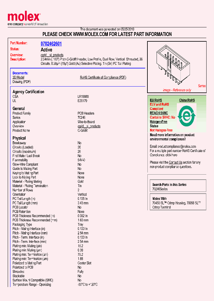 70246-2601_5034549.PDF Datasheet