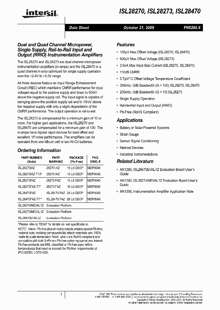 ISL28470FAZ_5038264.PDF Datasheet