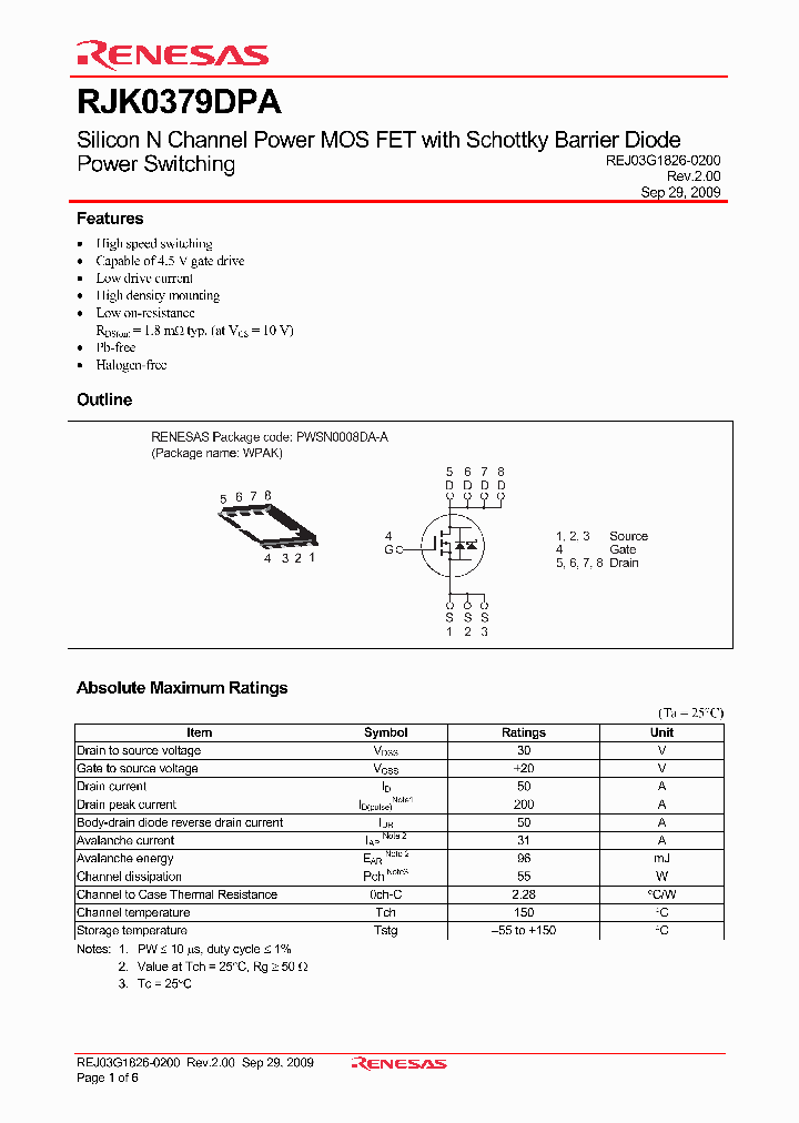 RJK0379DPA_5038525.PDF Datasheet