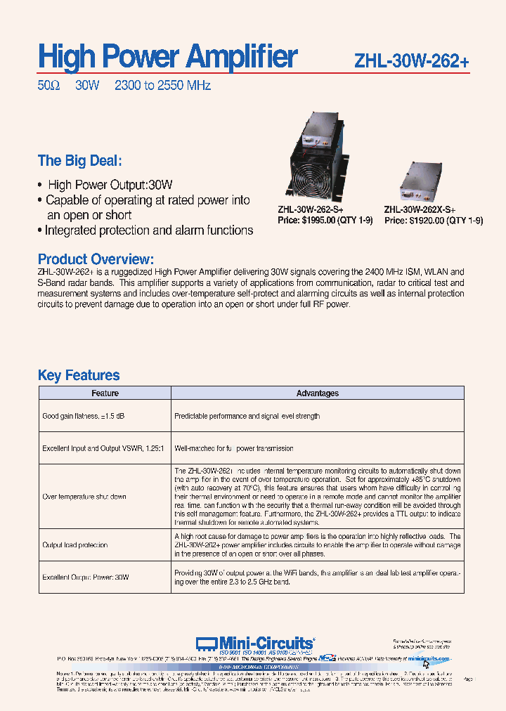 ZHL-30W-262_5039938.PDF Datasheet