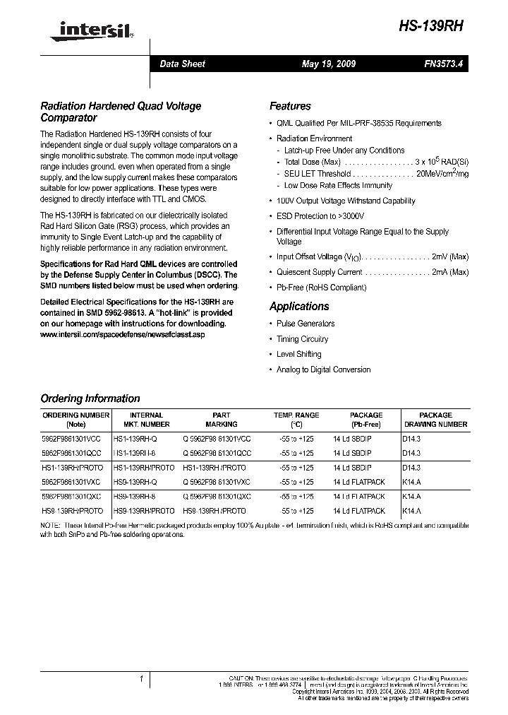 HS1-139RHPROTO_5041575.PDF Datasheet