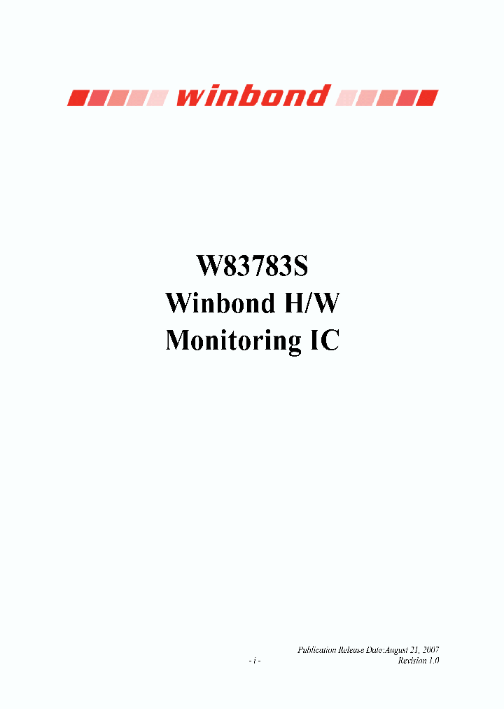 W83783S_5044303.PDF Datasheet