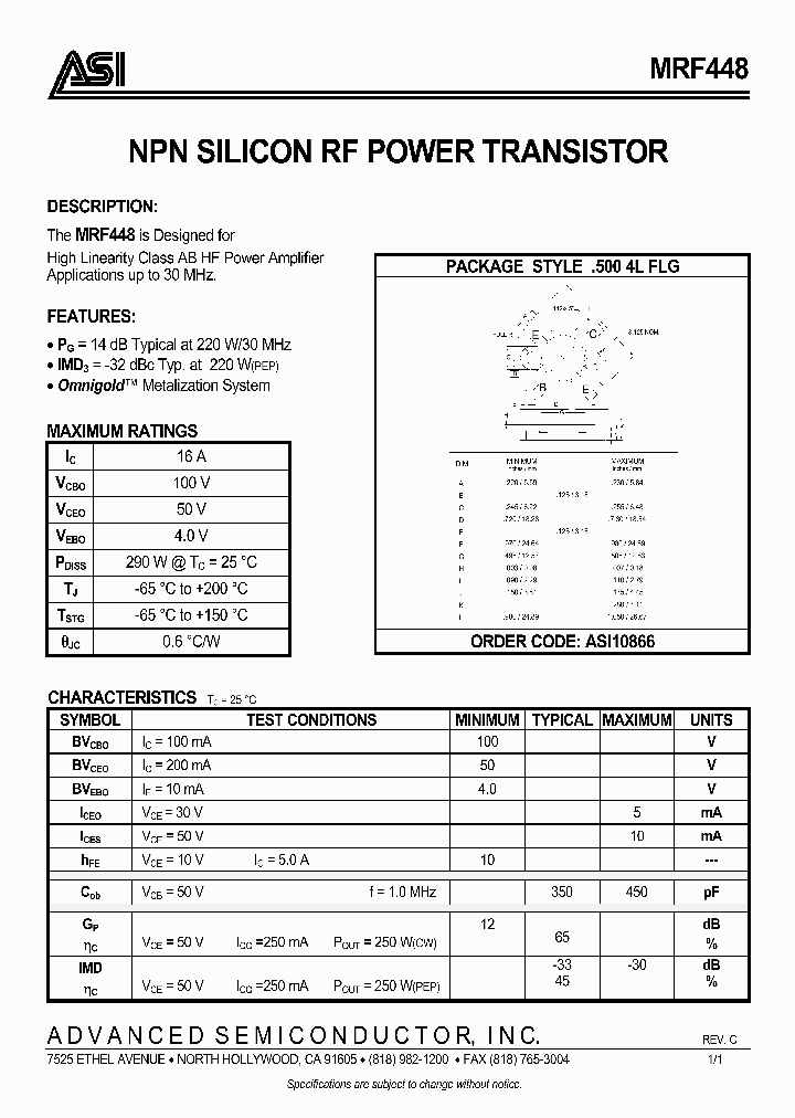 MRF448_5047770.PDF Datasheet
