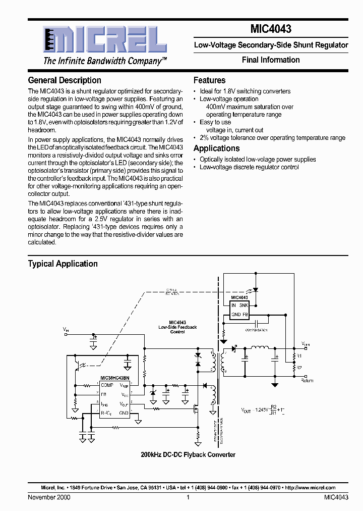 MIC4043_5050078.PDF Datasheet