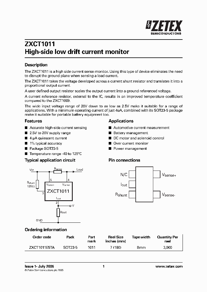 ZXCT1011_5050661.PDF Datasheet