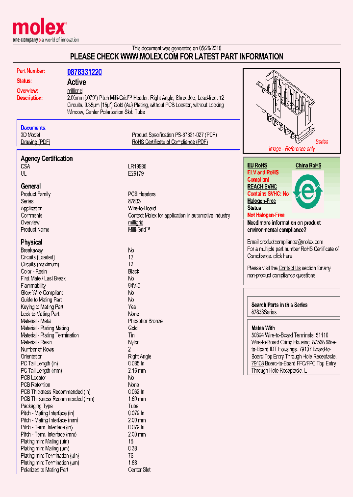 87833-1220_5052355.PDF Datasheet