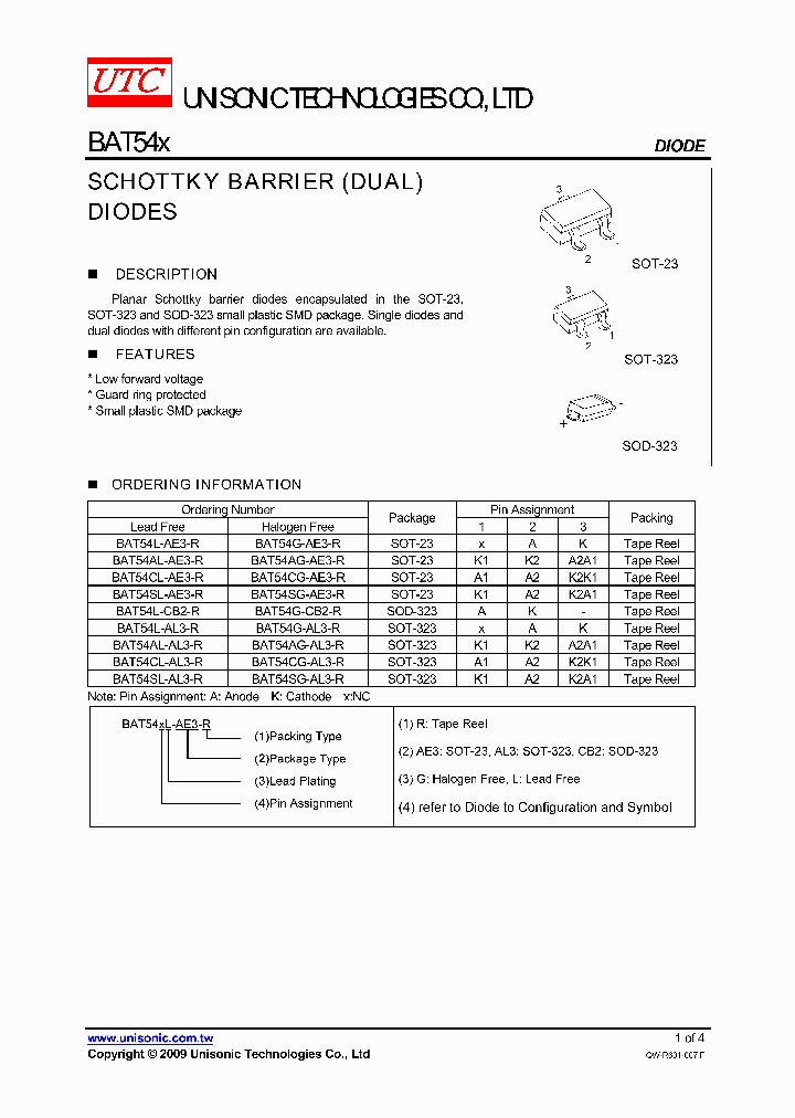 BAT54CL-AE3-R_5058172.PDF Datasheet