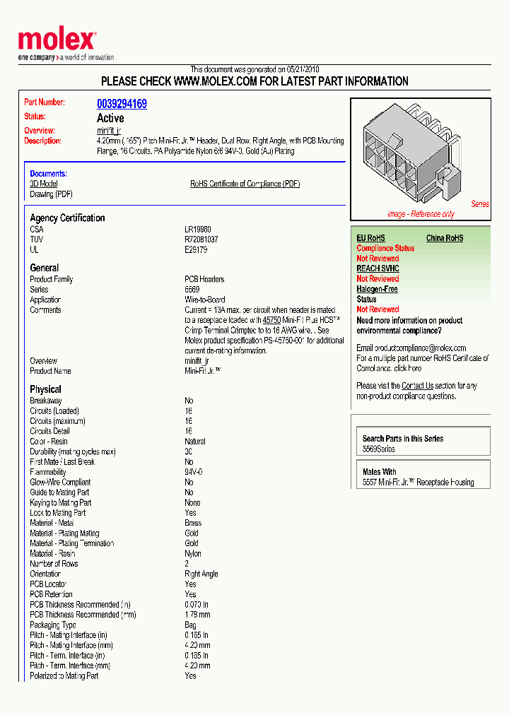 0039294169_5065101.PDF Datasheet