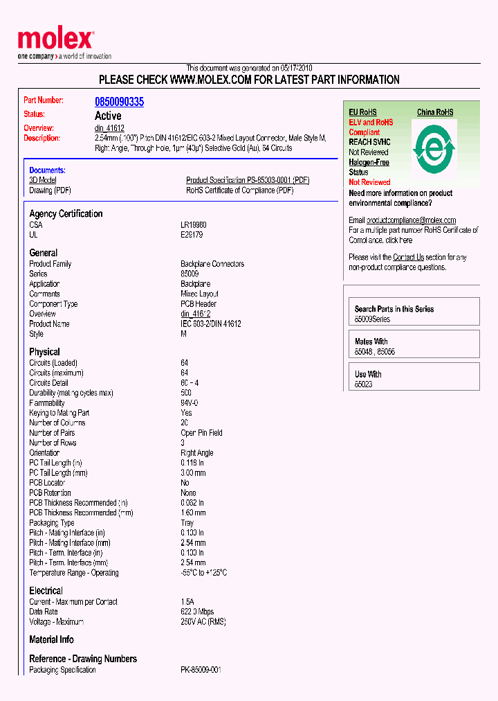 85009-0335_5066672.PDF Datasheet