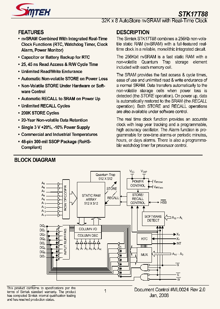 STK17T88-RF25_5068470.PDF Datasheet