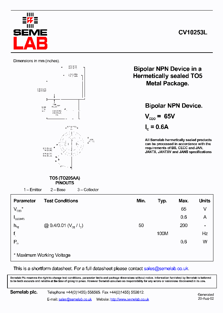 CV10253L_5069141.PDF Datasheet