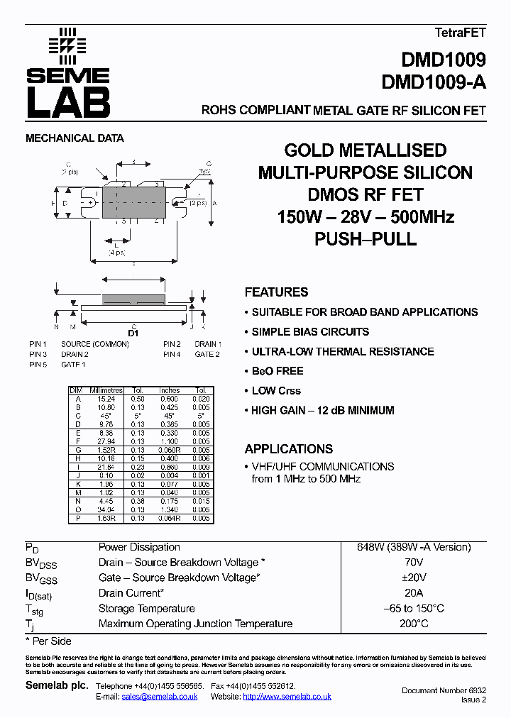 DMD1009_3684.PDF Datasheet