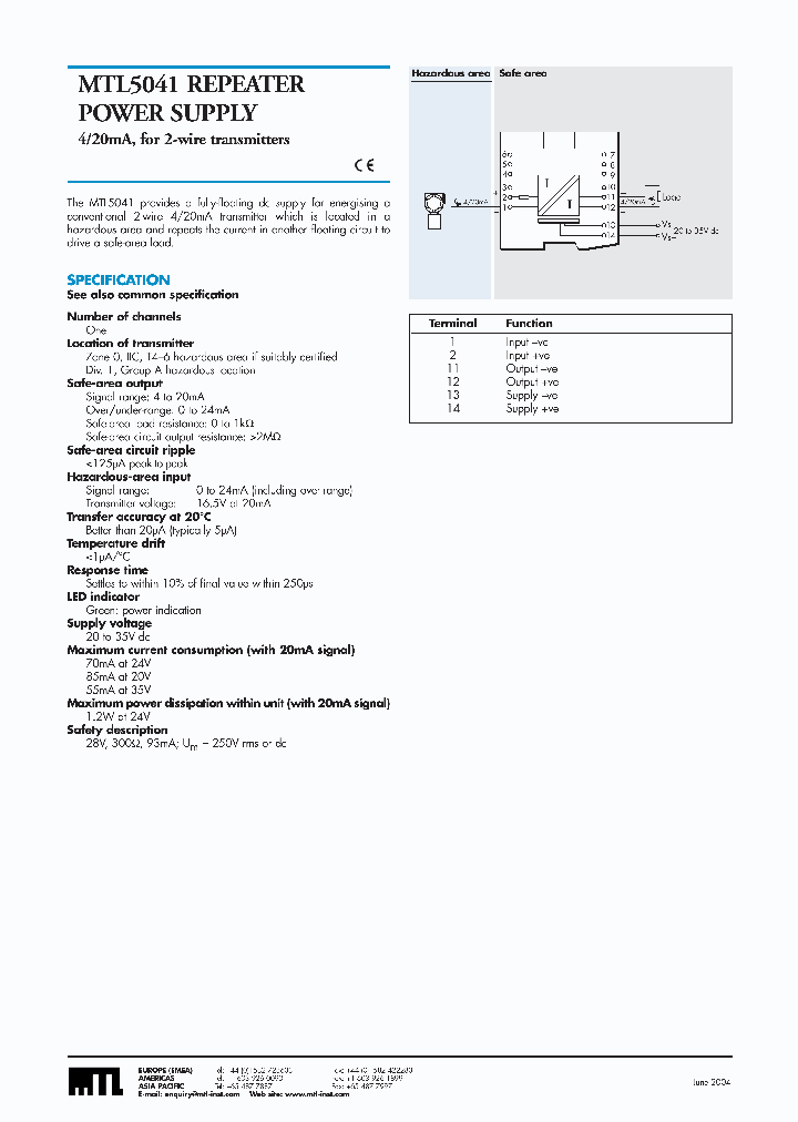 MTL5041_12114.PDF Datasheet