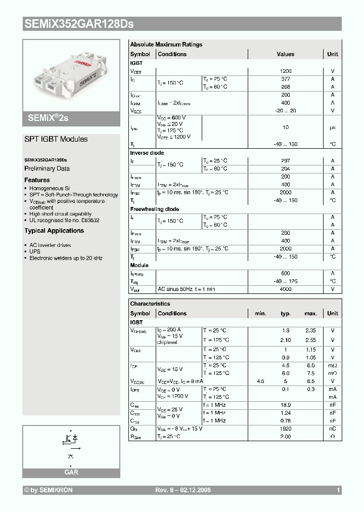 SEMIX352GAR128DS_29092.PDF Datasheet