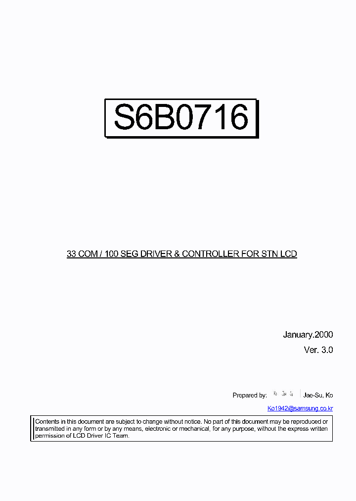 S6B0716_32082.PDF Datasheet
